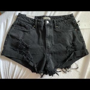 Forever 21 Black Denim Shorts